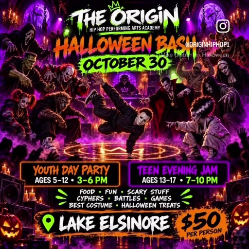 Hip Hop Haunts Halloween Bash flyer
